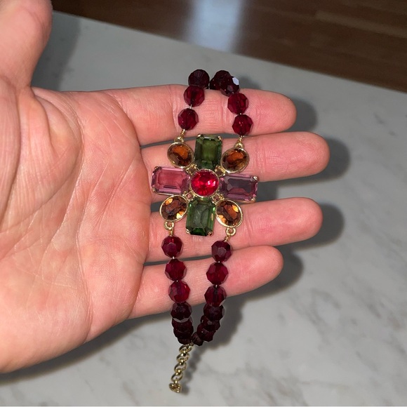 Swarovski RARE Daniel Signed Disney Cinderella Beaded Crystal Encrusted Bracelet - Picture 13 of 16